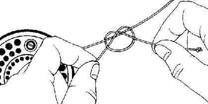 Curso de pesca con mosca - Nudos - Nudo para unir el backing al carrete del reel