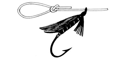 Curso de pesca con mosca - Nudos - Nudo tortuga o turtle